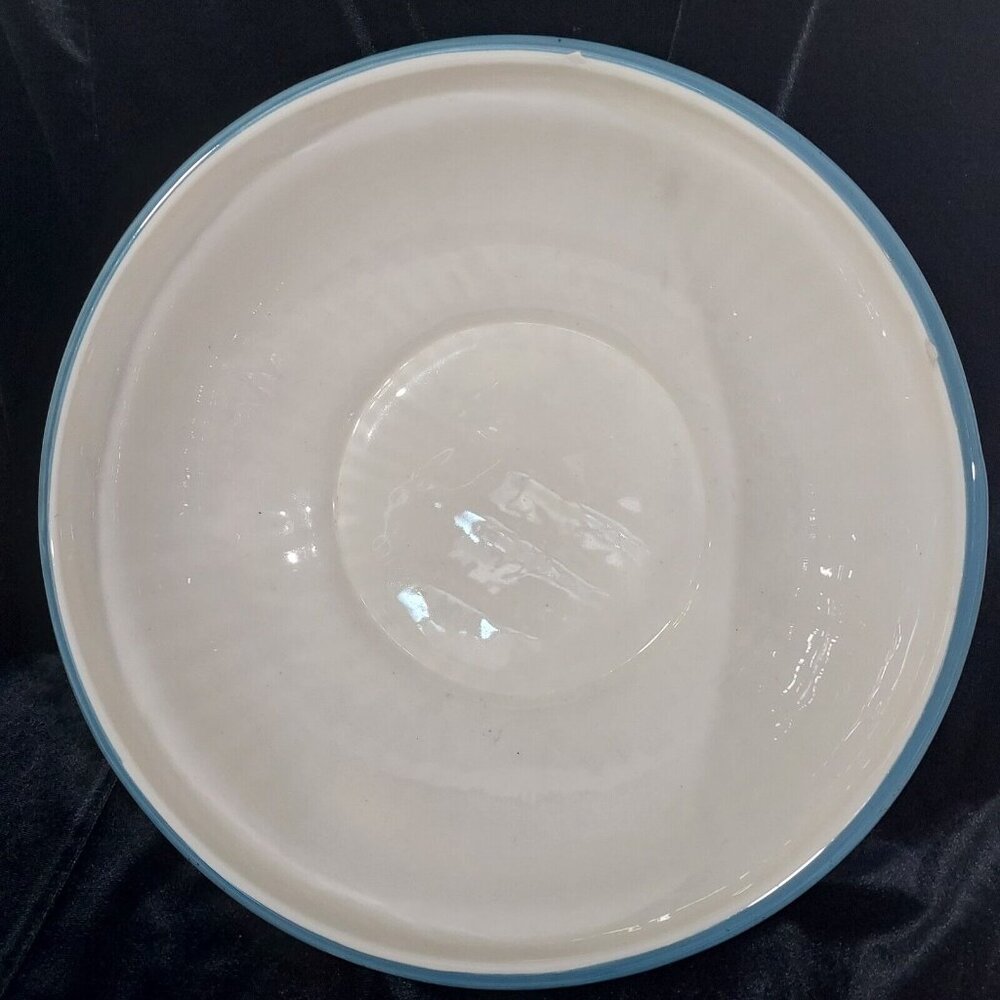 Royal Norfolk Red Yellow Flowers All Season 11"D Bowl Not Perfect - Picture 8 of 8